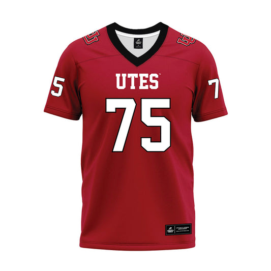 Utah - NCAA Football : Roger Alderman - Red Premium Football Jersey