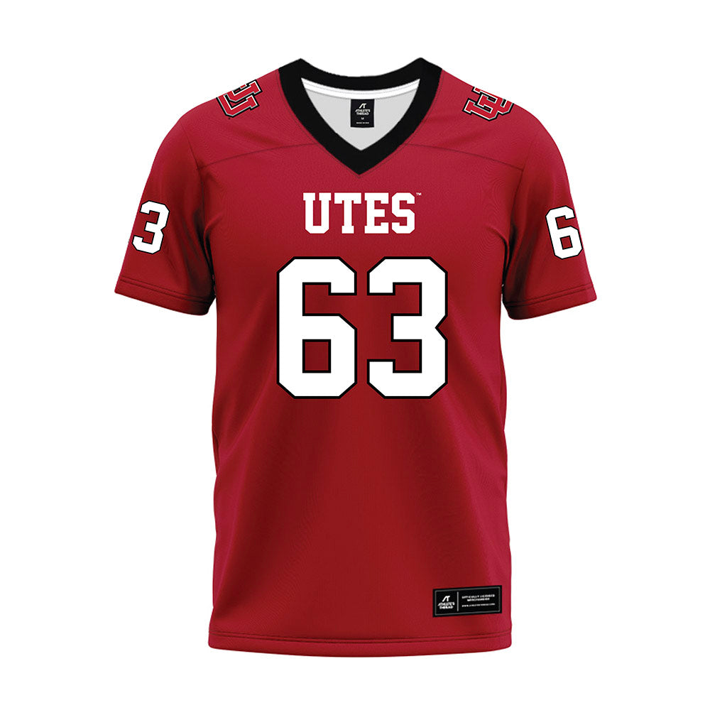 Utah - NCAA Football : Tanner Cragun - Red Premium Football Jersey-0