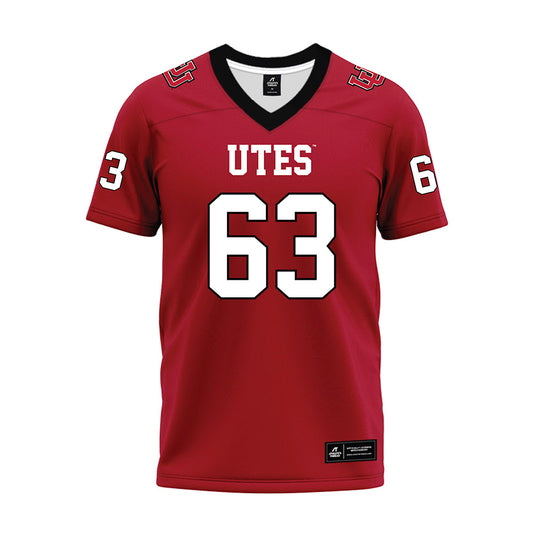 Utah - NCAA Football : Tanner Cragun - Red Premium Football Jersey-0