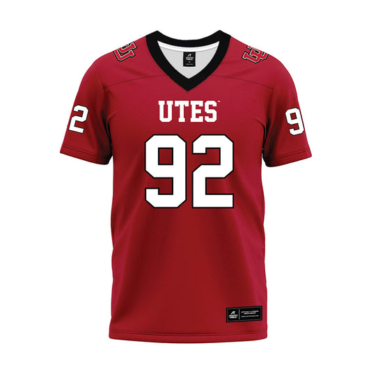 Utah - NCAA Football : Nicholas Igwe - Red Premium Football Jersey-0