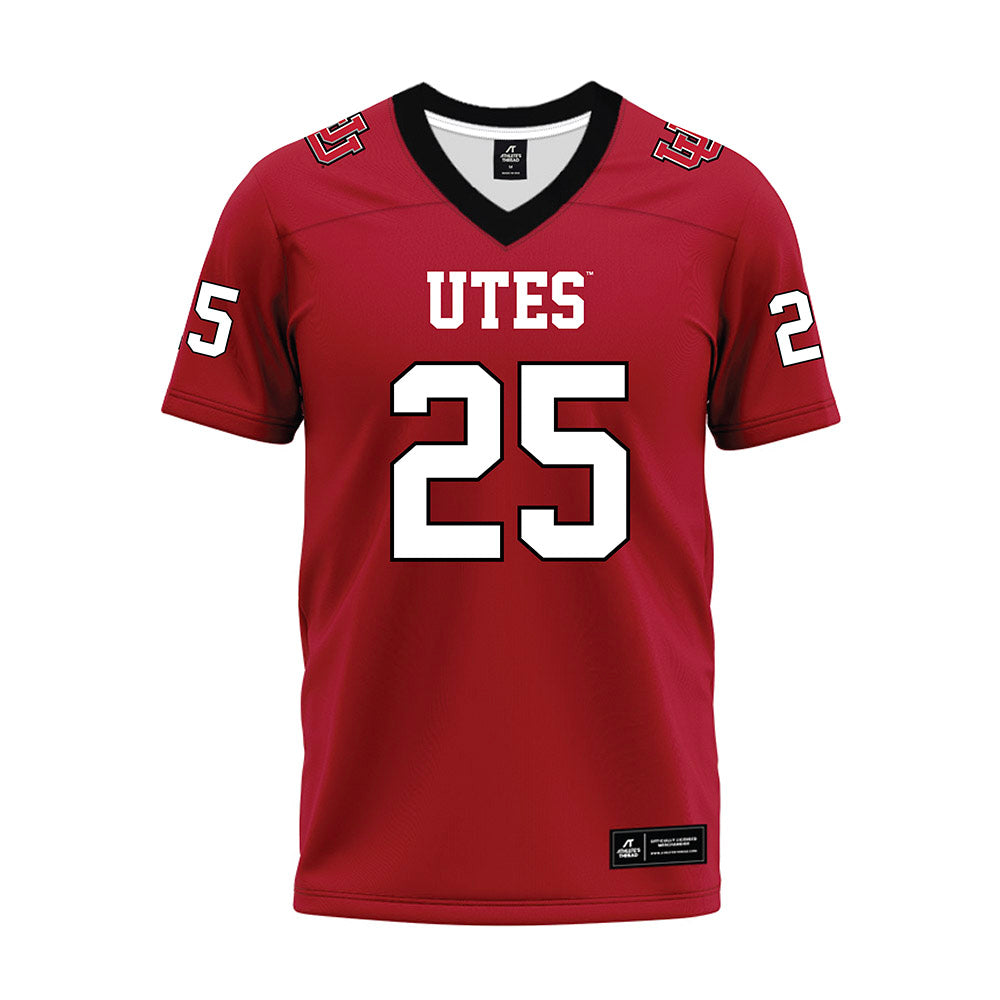 Utah - NCAA Football : Manny Fuller - Red Premium Football Jersey-0