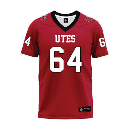 Utah - NCAA Football : Reece Parmenter - Red Premium Football Jersey