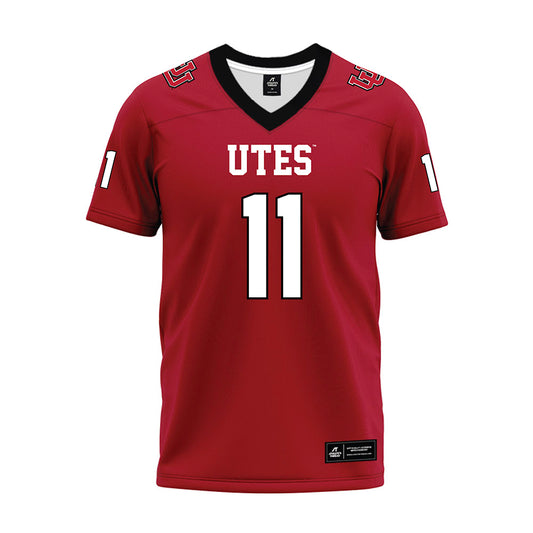 Utah - NCAA Football : Ricky Johnson - Red Premium Football Jersey-0
