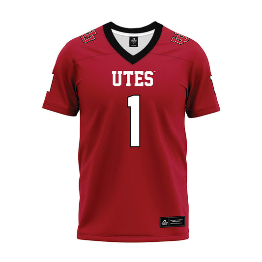 Utah - NCAA Football : Wayshawn Parker - Red Premium Football Jersey-0