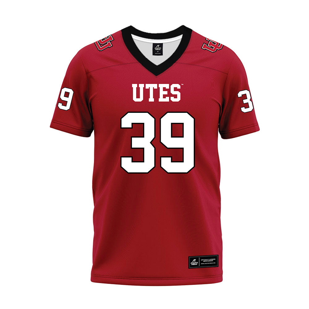 Utah - NCAA Football : Cooper Swasey - Red Premium Football Jersey-0