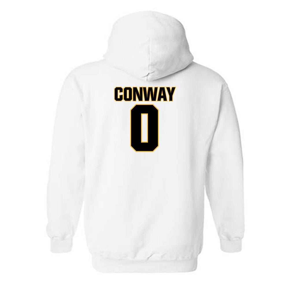 Towson - NCAA Men's Basketball : Ryan Conway - Classic Fashion Shersey Hooded Sweatshirt-1