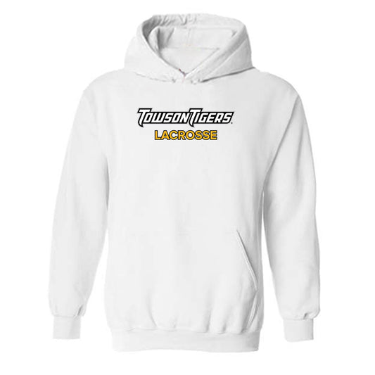 Towson - NCAA Men's Lacrosse : Elijah Smith - Classic Fashion Shersey Hooded Sweatshirt-0