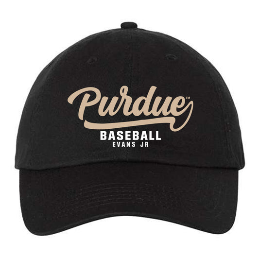 Purdue - NCAA Baseball : Jarvis Evans Jr - Dad Hat-0