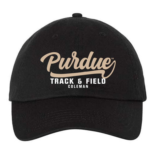 Purdue - NCAA Men's Track & Field : Jax Coleman - Dad Hat-0
