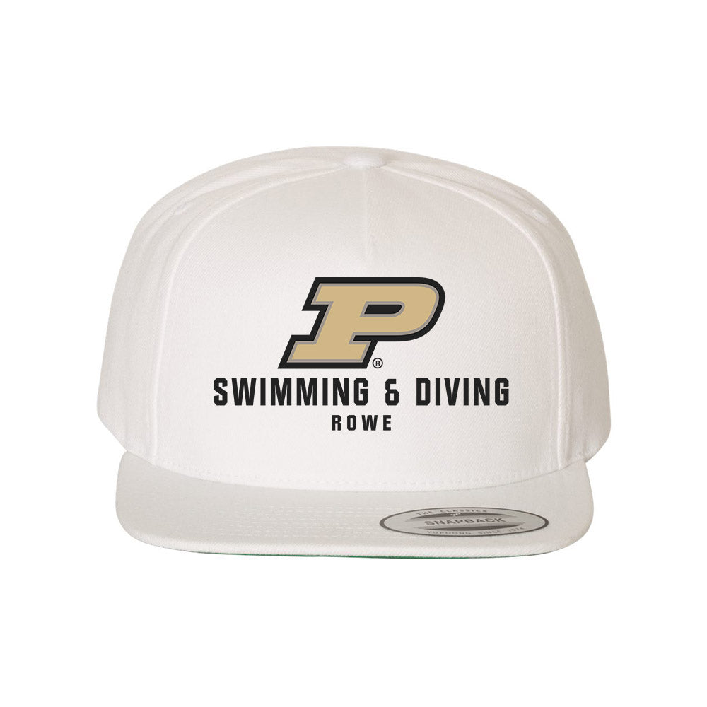 Purdue - NCAA Men's Swimming & Diving : Blake Rowe - Snapback Hat-0