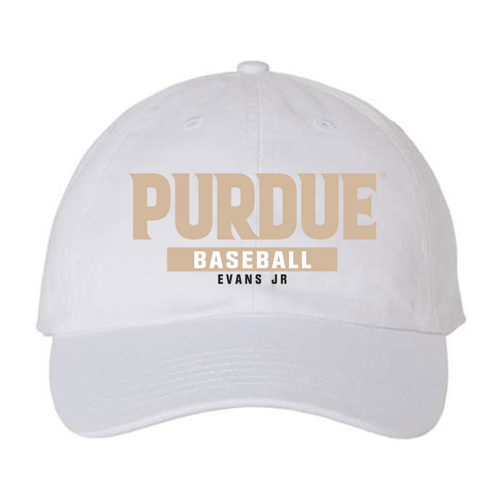 Purdue - NCAA Baseball : Jarvis Evans Jr - Dad Hat-0