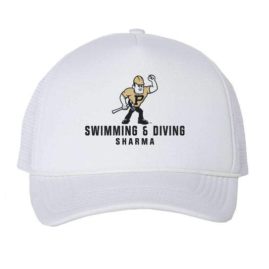 Purdue - NCAA Women's Swimming & Diving : Meghan Sharma - Trucker Hat-0