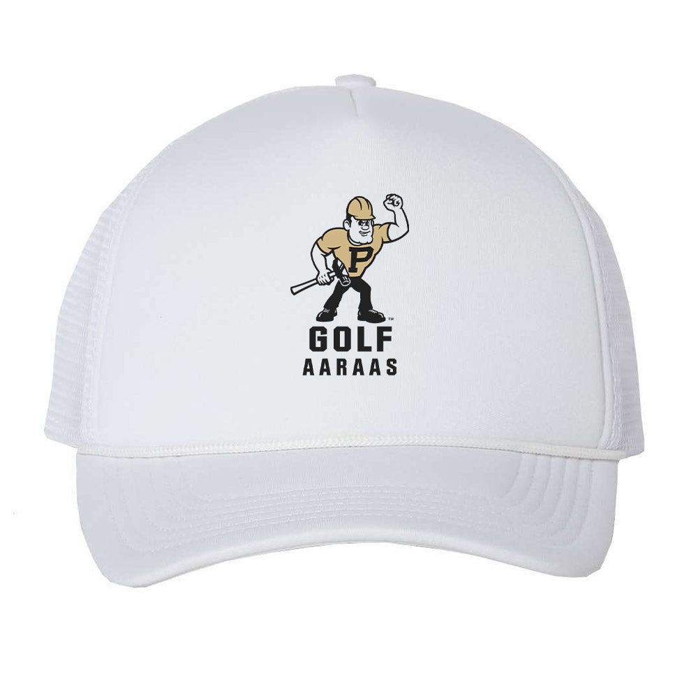 Purdue - NCAA Men's Golf : Leo Hirukawa Aaraas - Trucker Hat-0