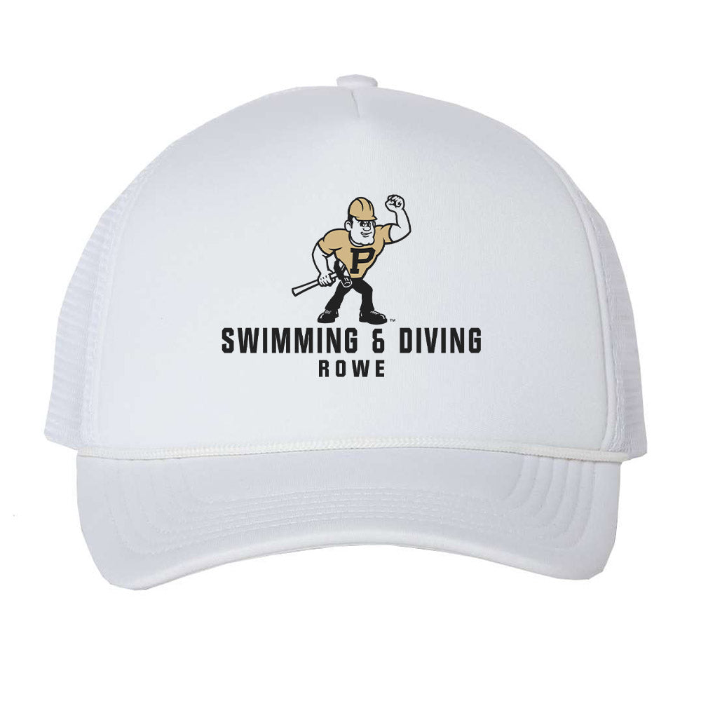 Purdue - NCAA Men's Swimming & Diving : Blake Rowe - Trucker Hat-0