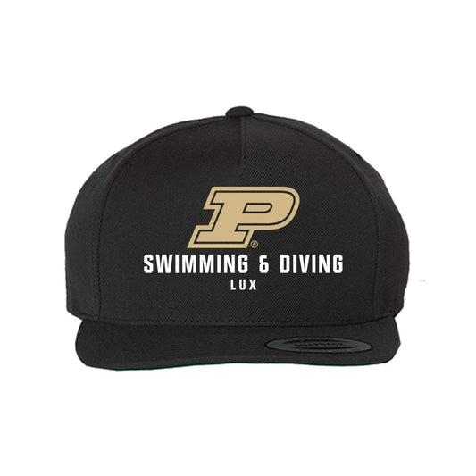 Purdue - NCAA Women's Swimming & Diving : Grace Lux - Snapback Hat-0
