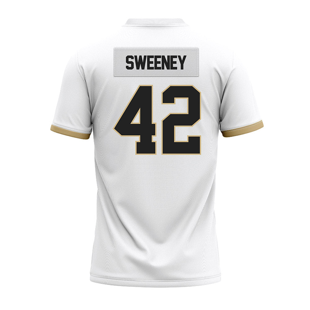 Purdue - NCAA Football : Brayden Sweeney - White Premium Football Jersey-1