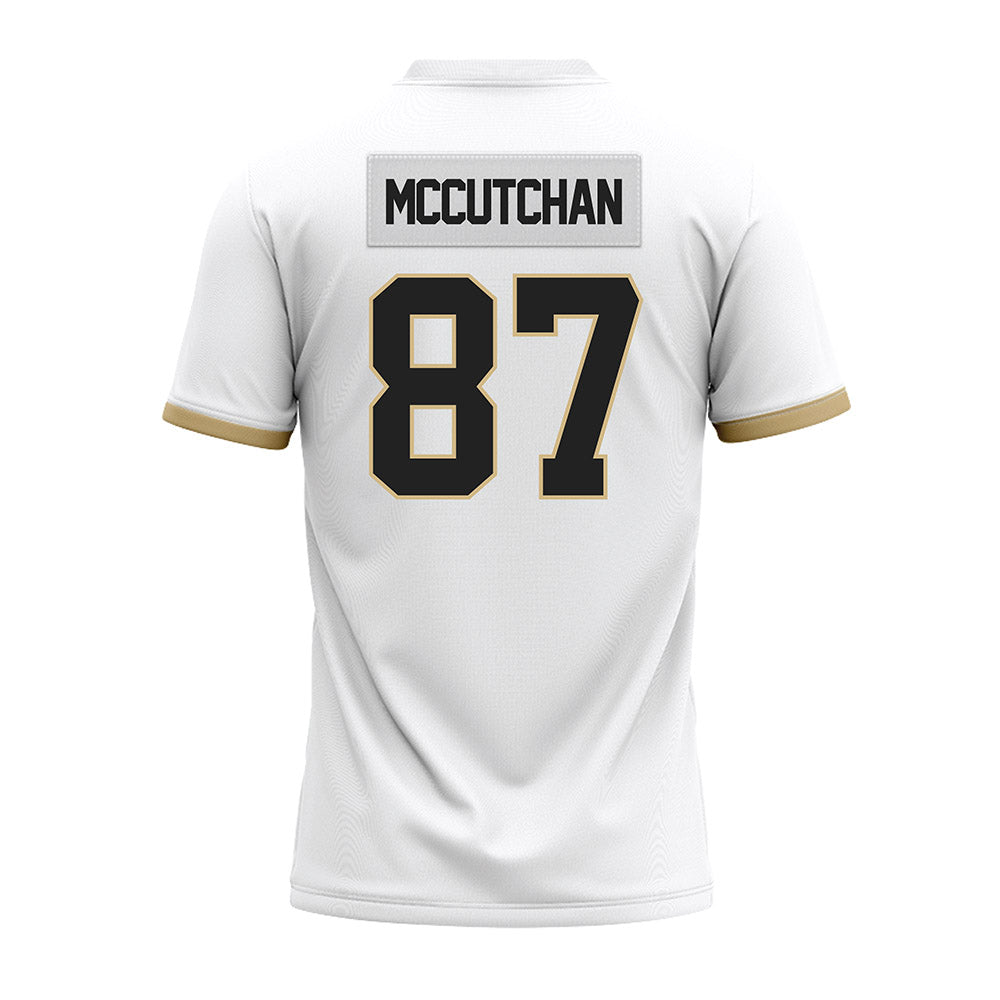 Purdue - NCAA Football : Cooper McCutchan - White Premium Football Jersey-1