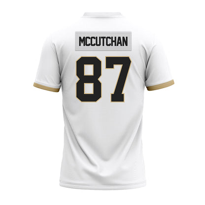 Purdue - NCAA Football : Cooper McCutchan - White Premium Football Jersey-1