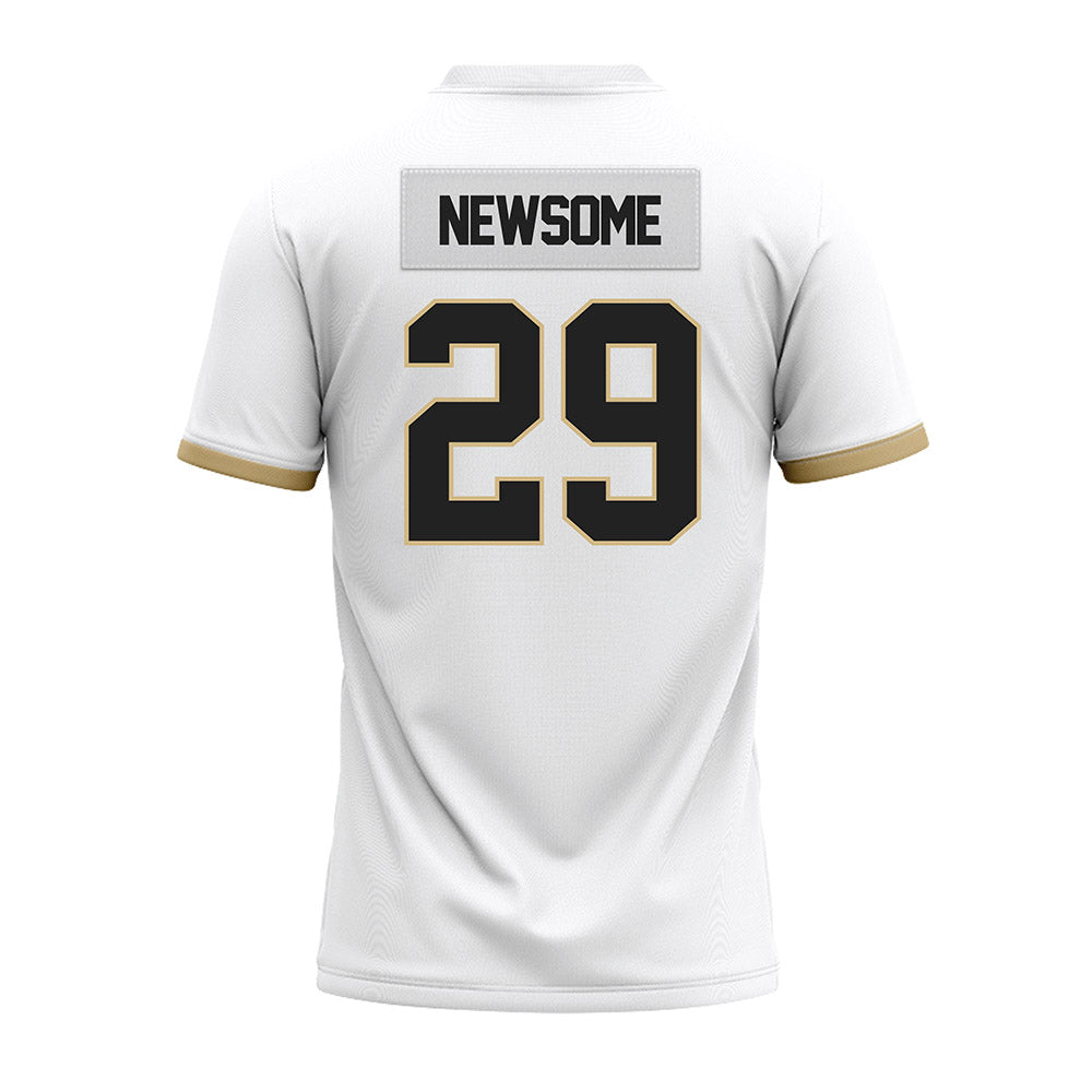 Purdue - NCAA Football : Dee Newsome - White Premium Football Jersey-1