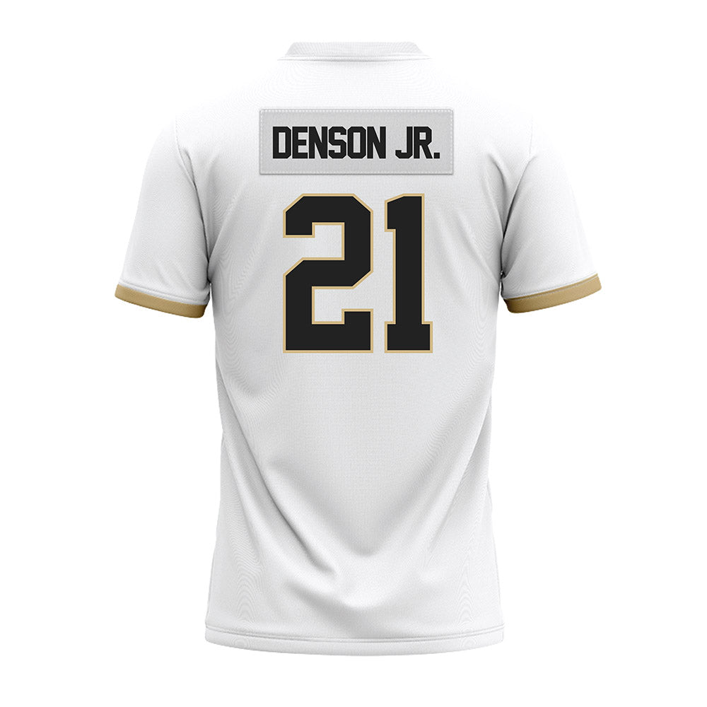 Purdue - NCAA Football : Justin Denson Jr. - White Premium Football Jersey-1