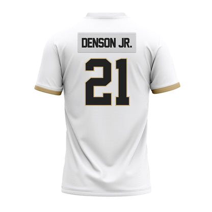 Purdue - NCAA Football : Justin Denson Jr. - White Premium Football Jersey-1