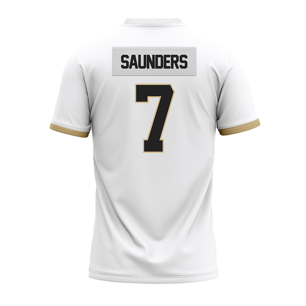 Purdue - NCAA Football : Donovan Saunders - White Premium Football Jersey-1