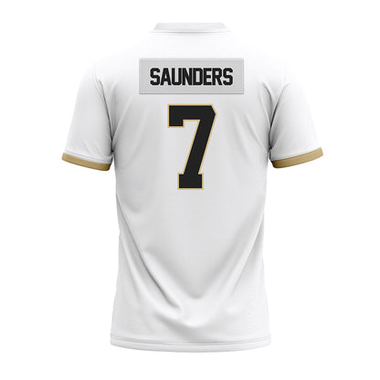 Purdue - NCAA Football : Donovan Saunders - White Premium Football Jersey-1