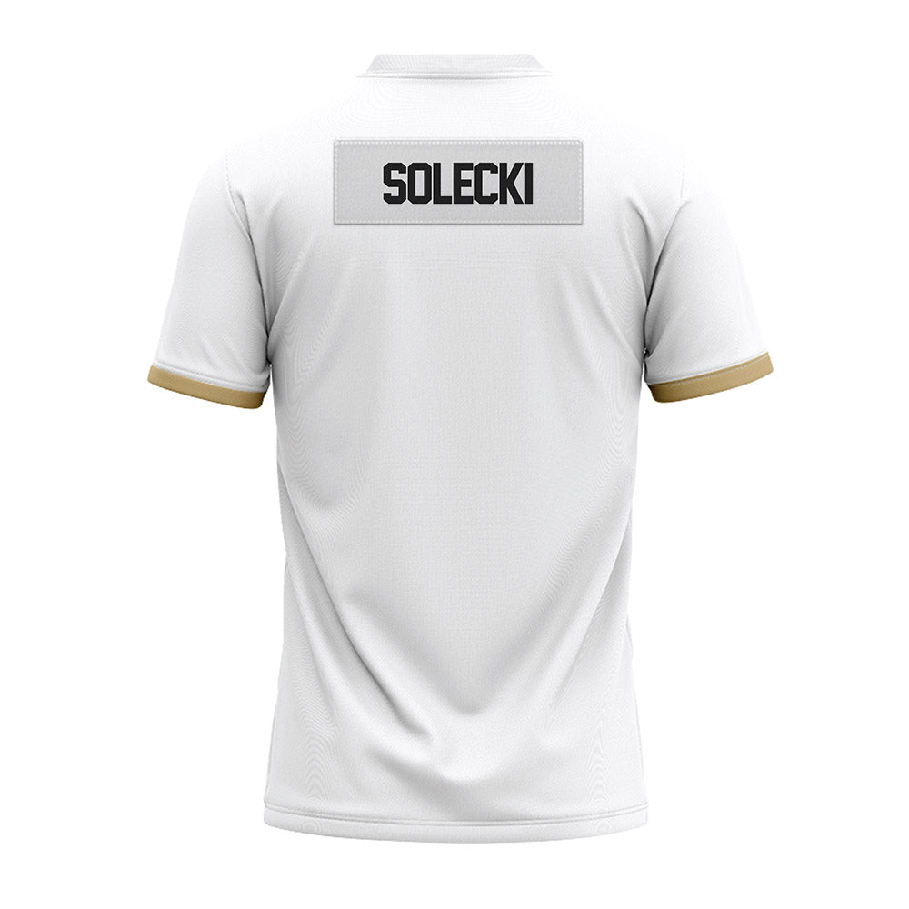 Purdue - NCAA Football : Aiden Solecki - White Premium Football Jersey-1