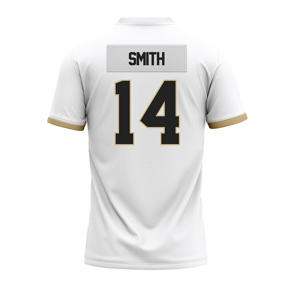 Purdue - NCAA Football : Emoni Smith - White Premium Football Jersey-1