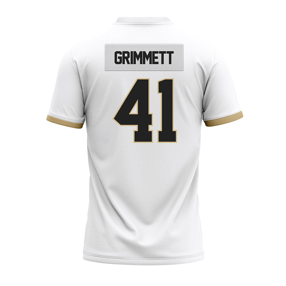 Purdue - NCAA Football : Jon Grimmett - White Premium Football Jersey-1