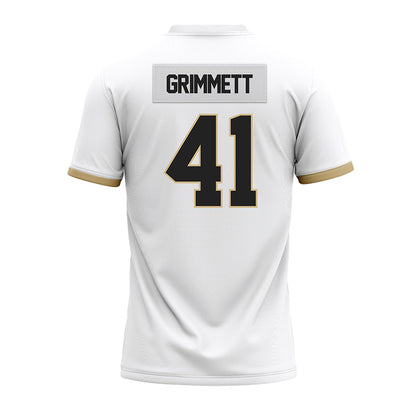 Purdue - NCAA Football : Jon Grimmett - White Premium Football Jersey-1