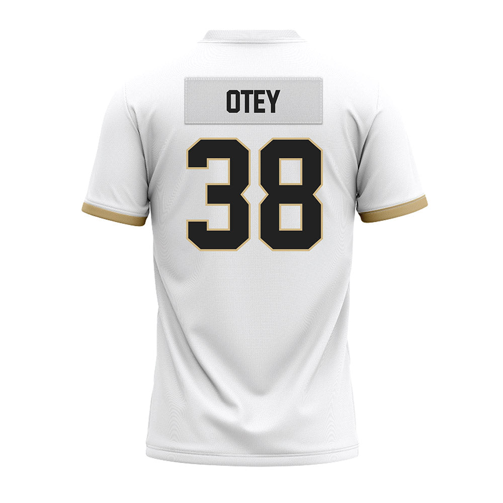 Purdue - NCAA Football : Zyntreacs Otey - White Premium Football Jersey-1