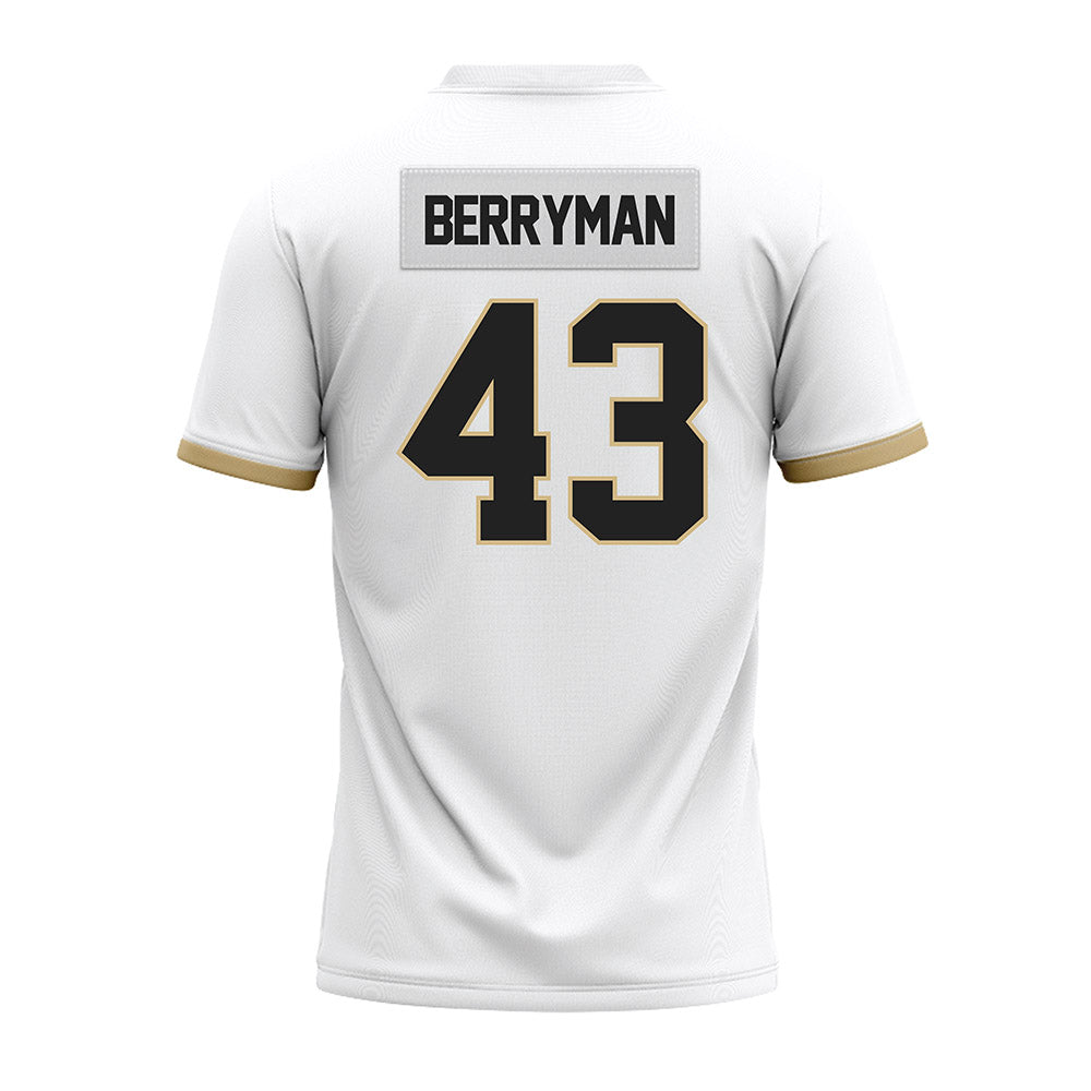 Purdue - NCAA Football : Jackson Berryman - White Premium Football Jersey-1