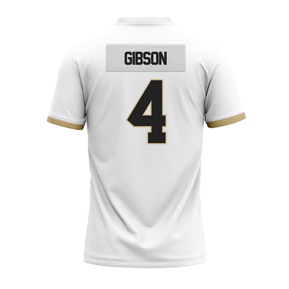 Purdue - NCAA Football : Jerrick Gibson - White Premium Football Jersey-1
