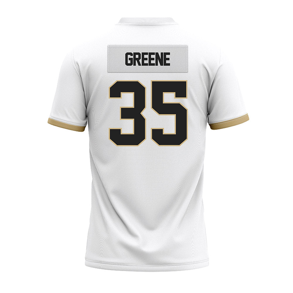 Purdue - NCAA Football : DJ Greene - White Premium Football Jersey-1