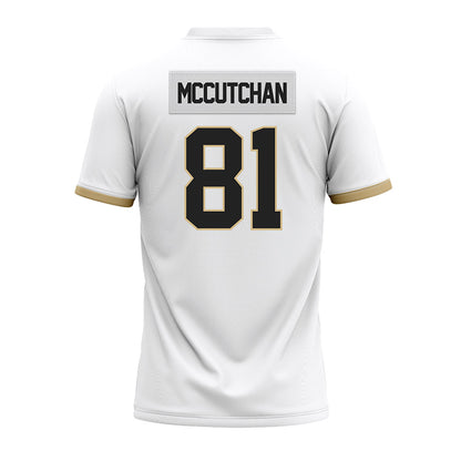 Purdue - NCAA Football : Cooper McCutchan - White Premium Football Jersey-1