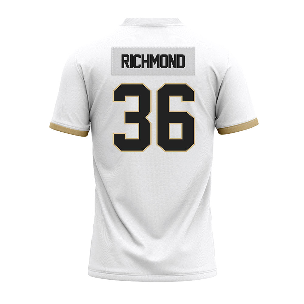 Purdue - NCAA Football : Kaleb Richmond - White Premium Football Jersey-1