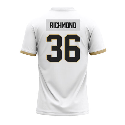 Purdue - NCAA Football : Kaleb Richmond - White Premium Football Jersey-1