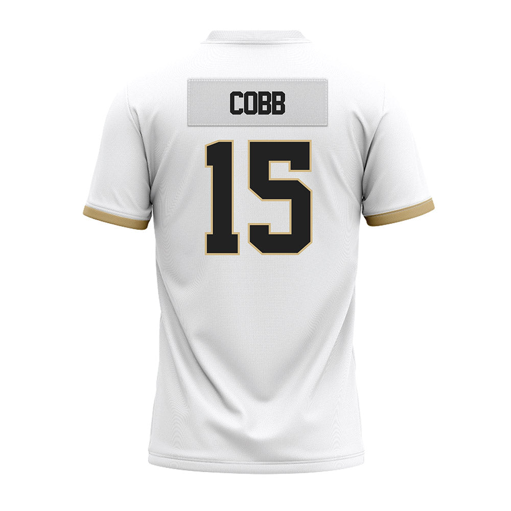 Purdue - NCAA Football : Vi'Naz Cobb - White Premium Football Jersey-1