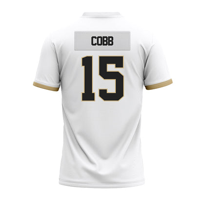 Purdue - NCAA Football : Vi'Naz Cobb - White Premium Football Jersey-1