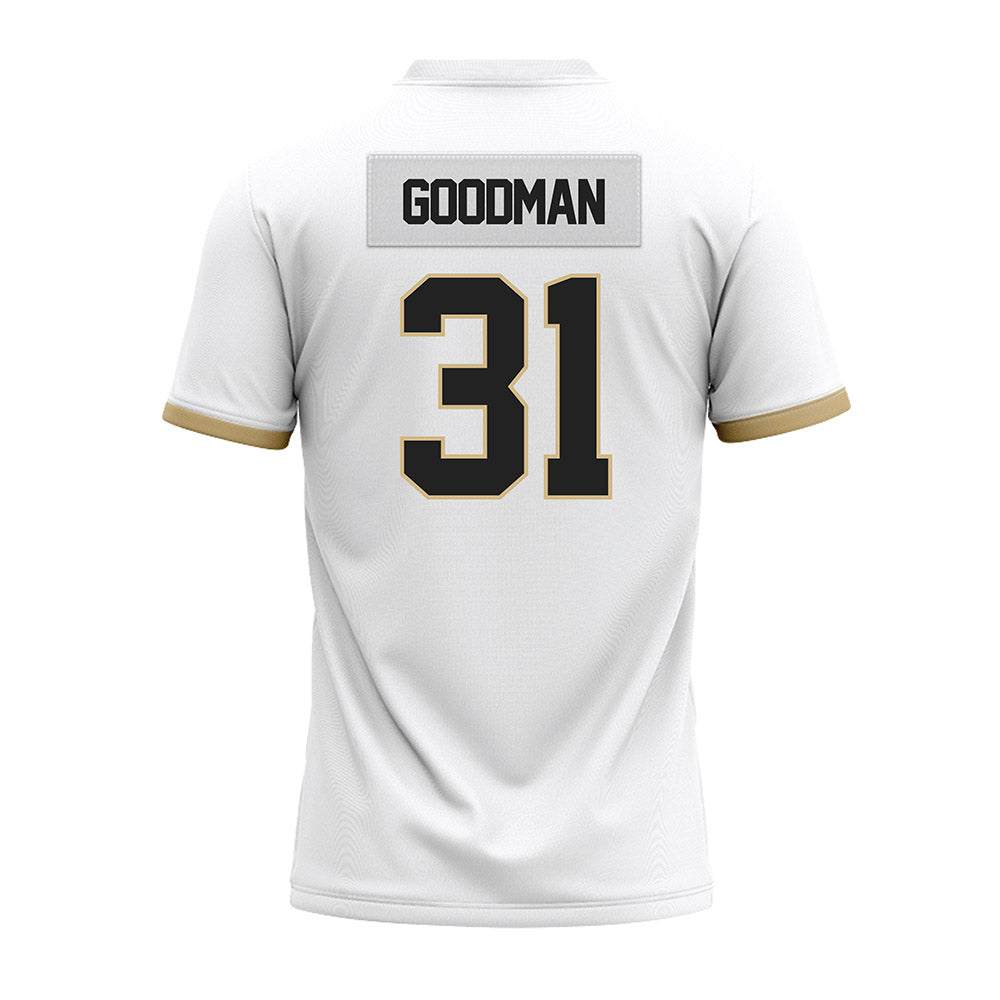 Purdue - NCAA Football : Finn Goodman - White Premium Football Jersey-1