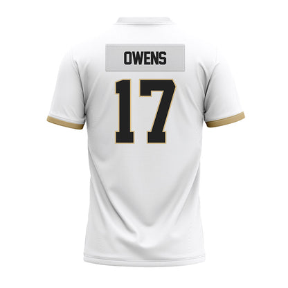 Purdue - NCAA Football : Bisi Owens - White Premium Football Jersey-1