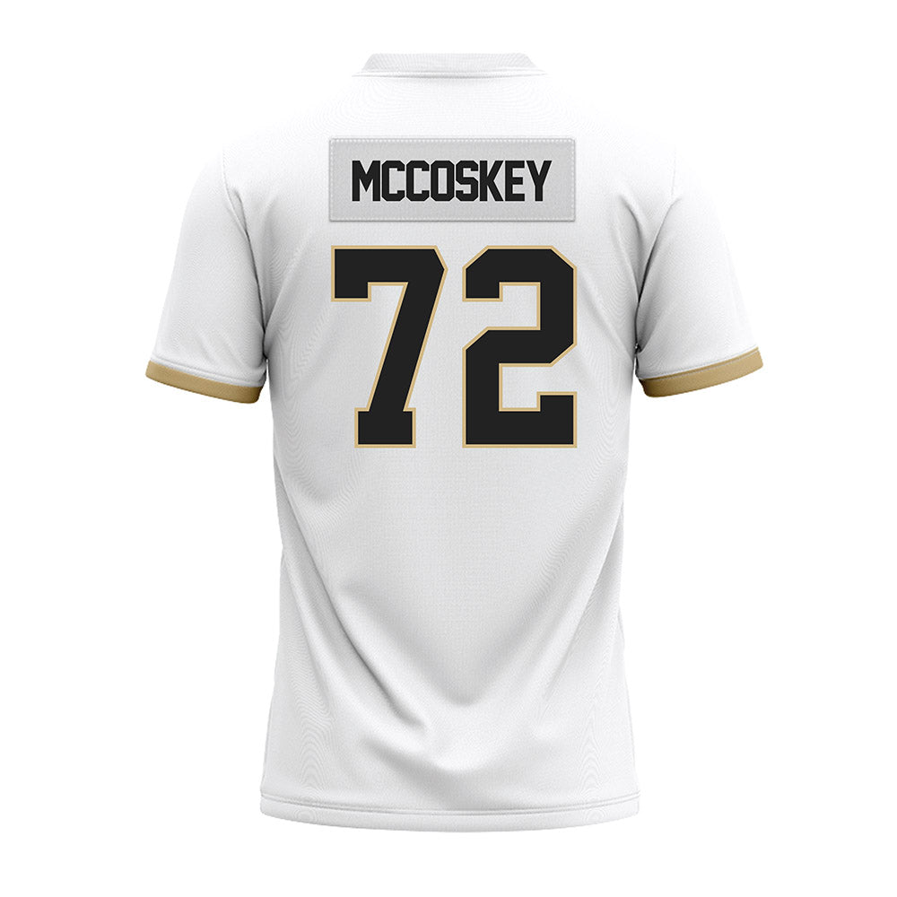 Purdue - NCAA Football : Jude Mccoskey - White Premium Football Jersey-1