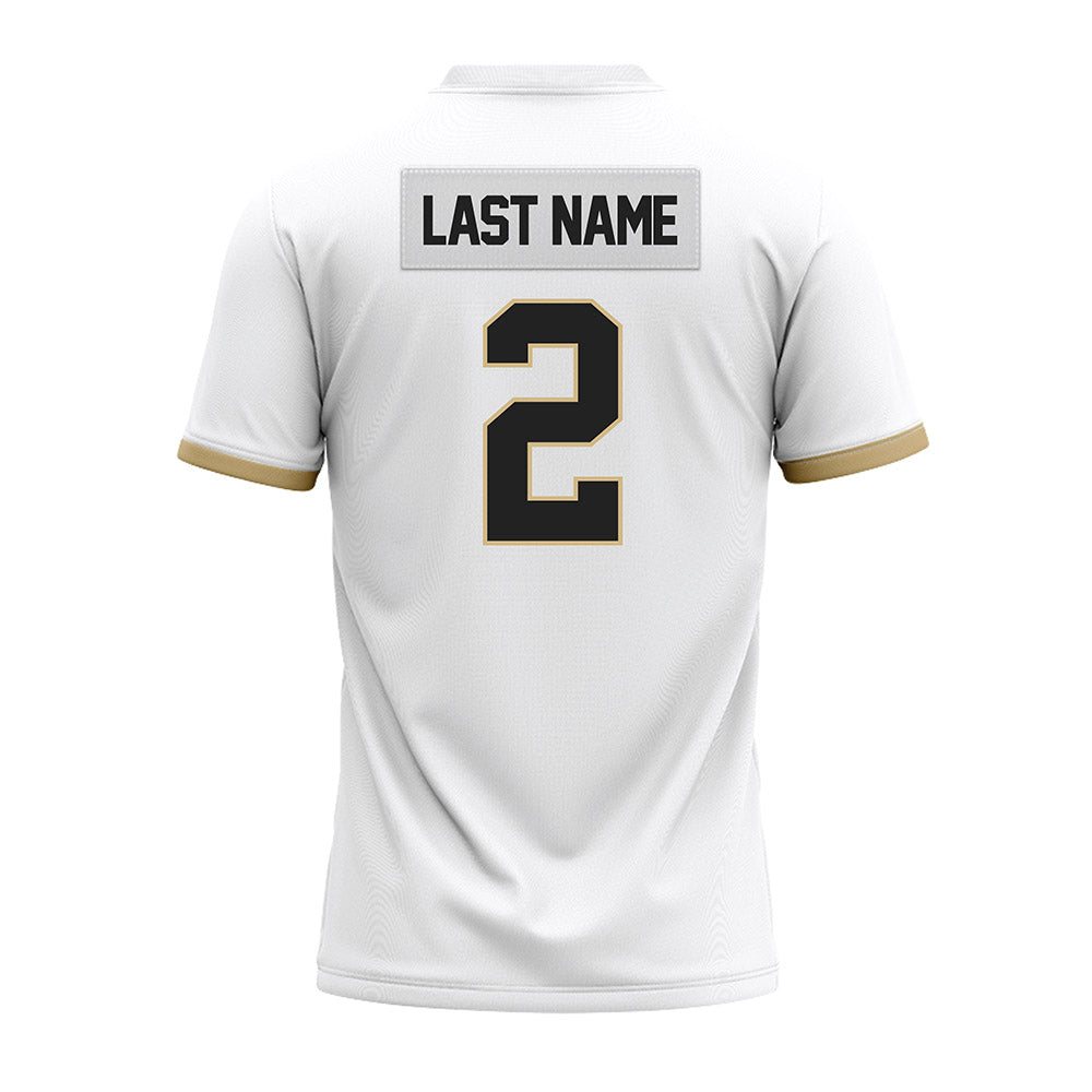 Purdue - NCAA Football : Jaden Mangham - White Premium Football Jersey-1