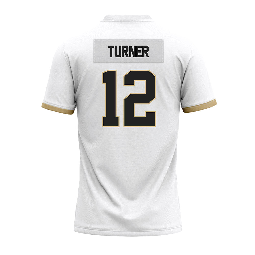 Purdue - NCAA Football : Ryan Turner - White Premium Football Jersey-1