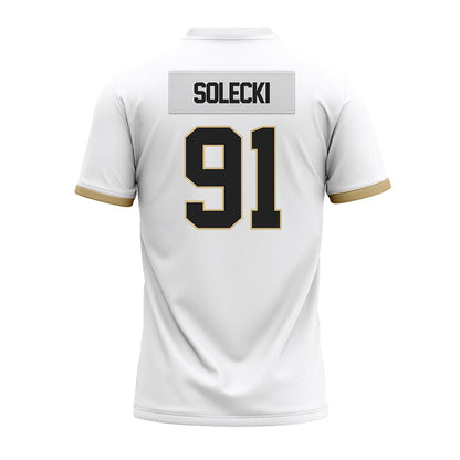 Purdue - NCAA Football : Aiden Solecki - White Premium Football Jersey-1