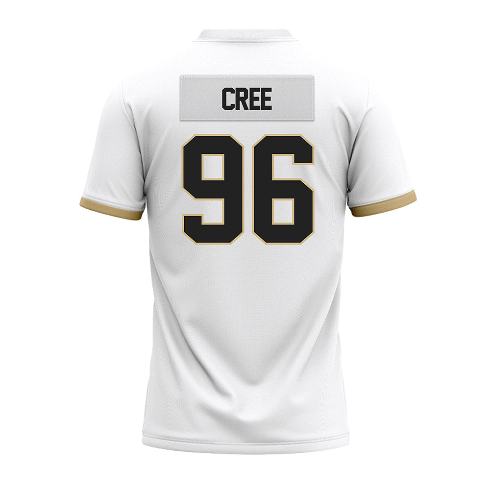 Purdue - NCAA Football : Jordan Cree - White Premium Football Jersey-1