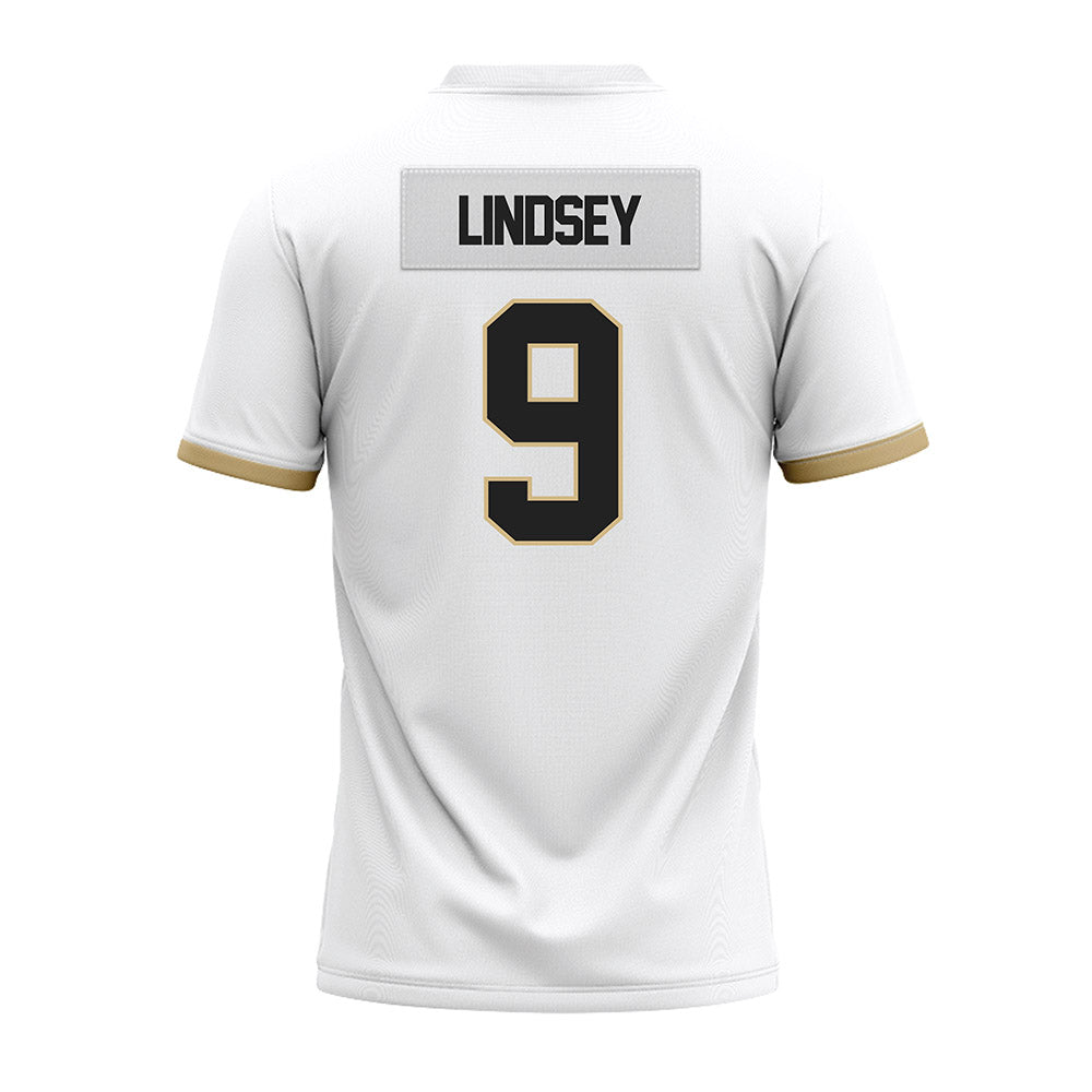 Purdue - NCAA Football : TJ Lindsey - White Premium Football Jersey-1