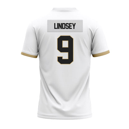 Purdue - NCAA Football : TJ Lindsey - White Premium Football Jersey-1