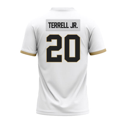 Purdue - NCAA Football : Travis Terrell Jr. - White Premium Football Jersey-1